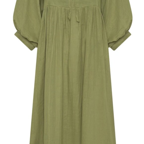 Kyra Midi Dress Fern Gauze 2XL - Picture 4 of 16